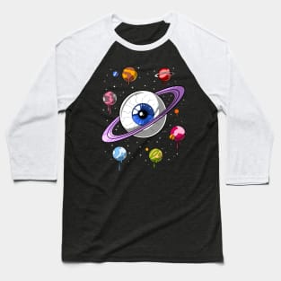 Psychedelic Trippy Space Baseball T-Shirt